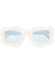 Bonsai oversized curved-frame sunglasses