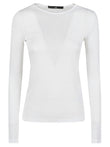 Liviana Conti Long sleeve cotton blend t-shirt