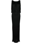 Saint Laurent draped sleeveless jersey dress