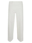 Avenue Montaigne Cropped frayed denim trousers
