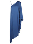 Silk95Five Long asymmetrical silk dress
