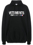 Vetements Logo cotton hoodie