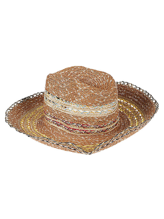 Exquisite J Raffia Fedora hat