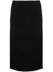 Tom Ford Zipped ribbed silk skirt