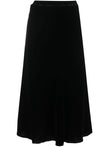Gold Hawk Velvet long skirt