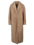 Enes Allegra leather long coat
