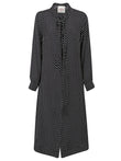 Crida Polka dot silk midi dress