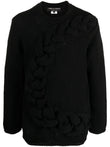 Homme Plus Cable-knit crewneck sweater