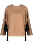 Erika Cavallini Semi-Couture Nara wool blend blouse