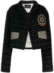 Etro Checked crop jacket