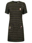 5Progress Houndstooth wool blend short dress