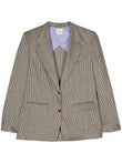 Alysi Striped single-breasted jacket