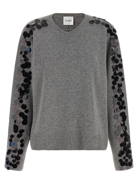 Nude Sequin Sweater