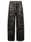 Fermas.Club Leather cargo trousers