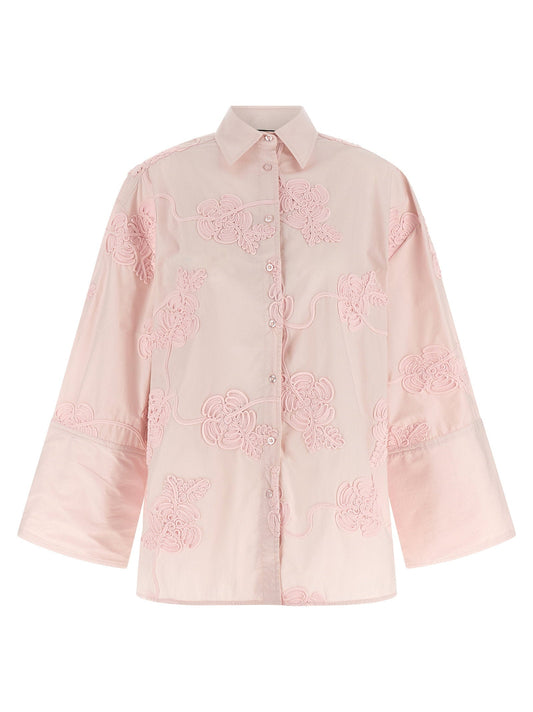 Rotate Birger Christensen Floral Embroidery Shirt