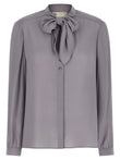 Tory Burch Georgette Bow Blouse