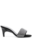 The Attico Rem Mules with rhinestones 60mm