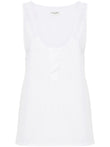 Saint Laurent semi-sheer Henley Tank Top