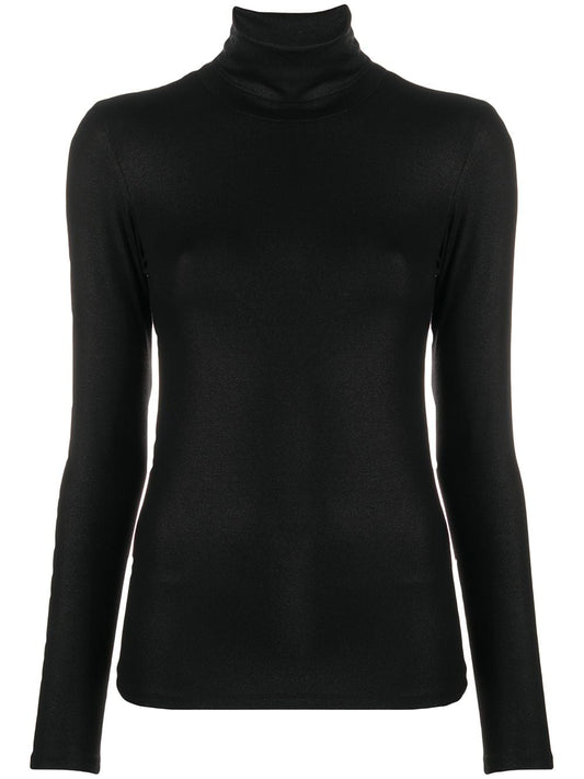 Majestic Lurex high-neck sweater