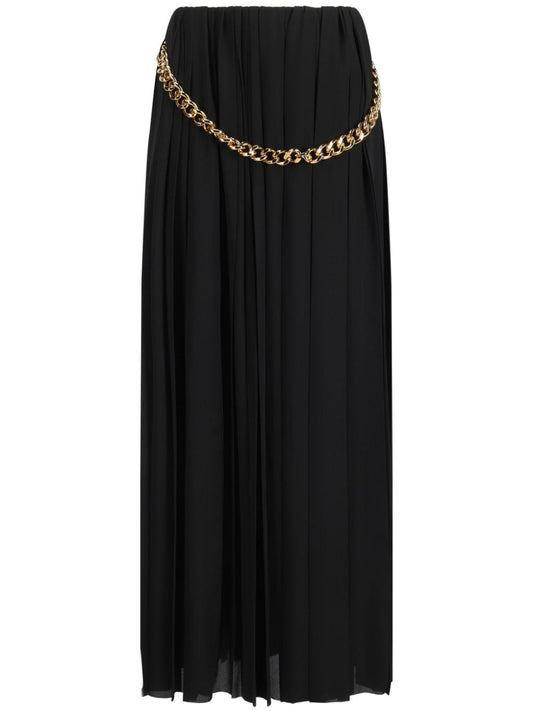 Balenciaga Chain-detail pleated skirt