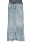 Maison Margiela Maxi denim cotton skirt