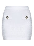 Balmain Tweed Mini Skirt