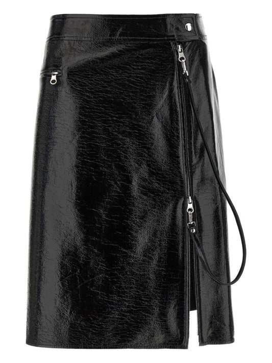 Courreges Pre Vynil midi skirt