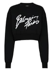 Balmain Logo cropped sweatshirt