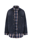 Balenciaga patched shirt jacket