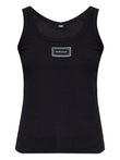Versace Logo cotton tank top