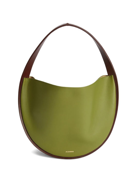 Jil Sander Pivot Leather Shoulder Bag