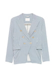 Circolo 1901 Striped double-breasted jacket
