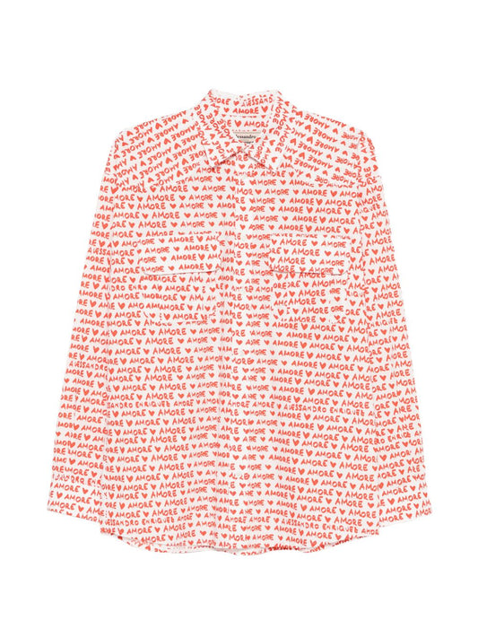 Alessandro Enriquez Printed cotton shirt