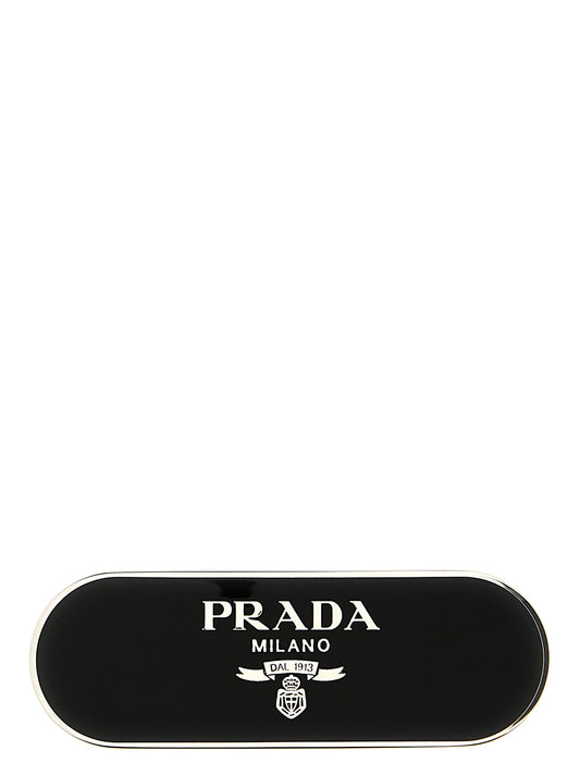 Prada Logo Hair Clip