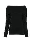 Semicouture Off-Shoulder Knit Sweater