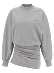 The Attico Mélange Sweatshirt Dress