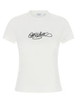 Off White Logo Embroidery T-shirt