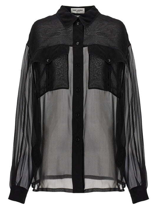 Saint Laurent Silk Muslin Shirt