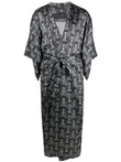 Ozwald Boateng Printed silk long kimono