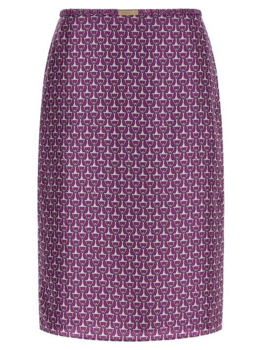 Gucci Morsetto Print Skirt