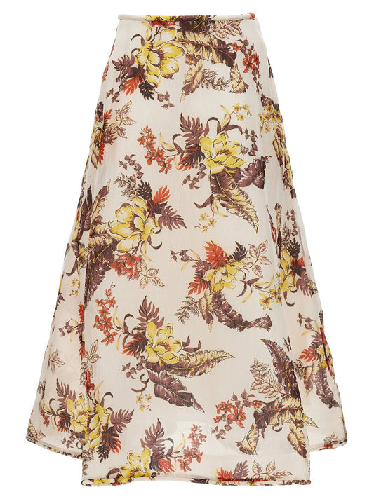 Zimmermann Matchmaker Floral Flare Skirt