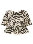 Ganni Zebra Denim Top