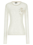 Ganni Pointelle Cotton Sweater