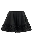 Ganni Duchesse Nylon Mini Frill Skirt