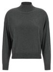 Peserico Lamé Thread Turtleneck Sweater