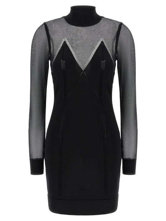 Elisabetta Franchi Dress With Transparencies