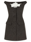 Self-Portrait Bardot Neckline Dress