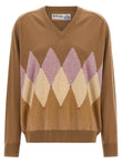 Ballantyne Argyle Intarsia New Diamond Sweater