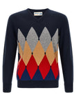 Ballantyne Classic Diamond Intarsia Sweater