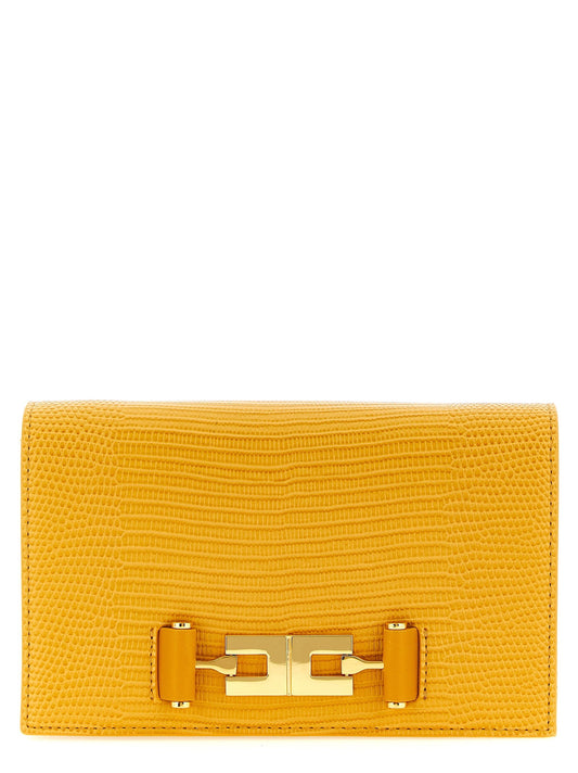 Elisabetta Franchi Lizard Print Crossbody Bag
